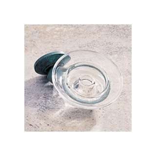  GINGER SYNCHRO SOAP DISH CLEAR GLASS: Home & Kitchen