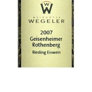  2007 Wegeler Riesling Eiswein Geisenheimer Rothenberg 375 
