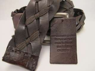 ABERCROMBIE Mens Leather braided belt  