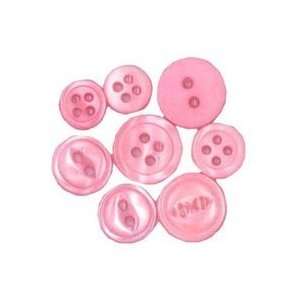  Assorted Buttons Pink   3 Pack: Pet Supplies