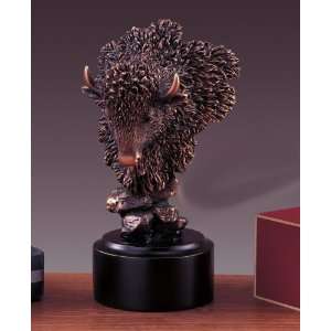  Animal Head Buffalo Bronze Plate Statue Sculpture 4 with 