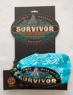 Survivor Guatemala Blue Yaxha Buff & Card NWT!  