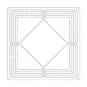   Craft Coluzzle Nested Shape Template   Square Envelope: Home & Kitchen