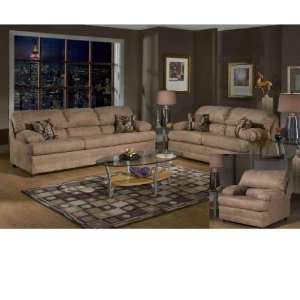   Bulldozer Burgundy Sofa, Loveseat and Chair Set 6525 SLC: Home