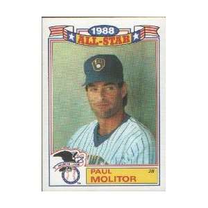    1989 Topps Glossy All Stars #3 Paul Molitor 