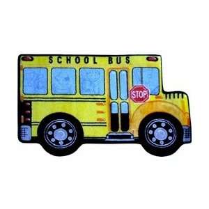   Fun Time Shape Collection SCHOOL BUS Rug FTS 142: Home & Kitchen