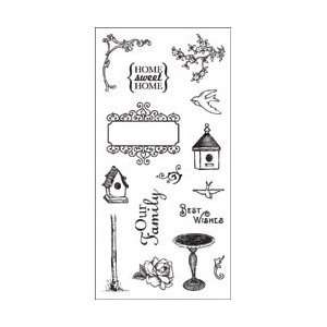  Fiskars Simple Stick Cling Rubber Stamps 4X8 Sheet   Home 