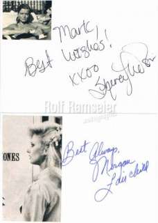 Dallas 17 cast autographs Hagman Bel Geddes Donna Reed Howard Keel 
