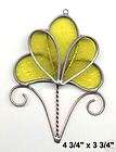 STAINED GLASS SUNCATCHER FLOWER FRENCH FLEUR DE LIS WoW