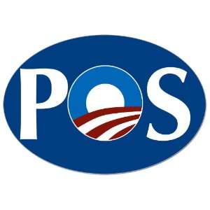 Oval POS Anti Obama Sticker 
