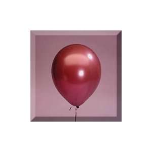    144ea   12 Burgundy Metallic Latex Balloon