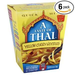 Taste of Thai Yellow Curry Noodles Quick Meal, 4.5 Ounce Boxes (Pack 