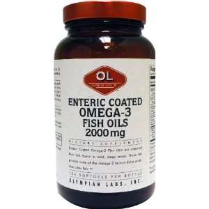 Olympian Labs Enteric Coated Omega 3 Fish Oils, 2000 mg per serving 