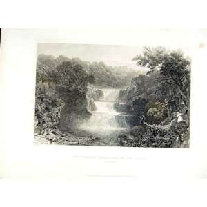  1838 Scotland Stonebyres Fall River Clyde Lanarkshire 