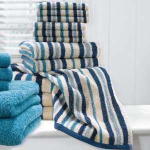   Oversized Striped Cotton Bath Sheet by Scenario: Home & Kitchen