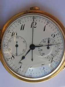 Reloj de bolsillo suizo de cronógrafo de cronómetro antiguo de RRR