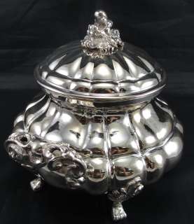 Silver 800 Peruvian Ornate Footed Sugar Bowl 5 1/2”  