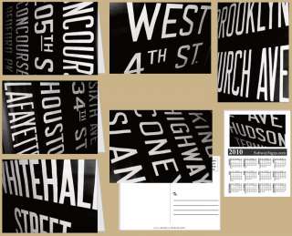 21 piece Vintage New York Subway Sign Stationery Set  