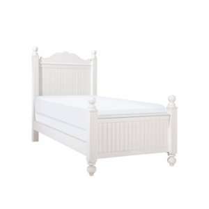  Summerhaven White Twin Post Bed: Home & Kitchen