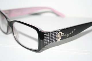   Glasses black Pink Frame Monogram Retro Frames Silver buckle 430