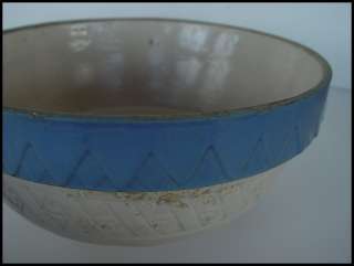 Antique Salt Glaze Stoneware 11 Milk Pail Bowl SCIENTIFIC ELECTRIC 