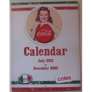   Coles Coca   Cola Calendar July 2011 to December 2012: Office Products