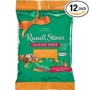 Russell Stover Sugar Free Peg Bag, Almond Delight, 3 Ounce (Pack of 12 