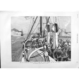  1882 WAR EGYPT GRENADIER GUARDS SHIP BATAVIA SUEZ CANAL 