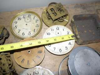  Lot Vintage Clock Faces Gears Parts for Building Steam Punk Art Models