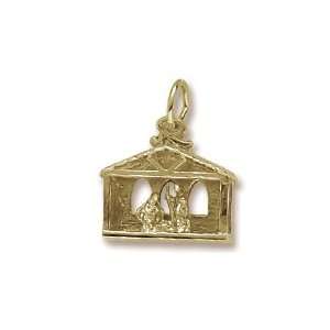  Rembrandt Charms Nativity Charm, 10K Yellow Gold Jewelry