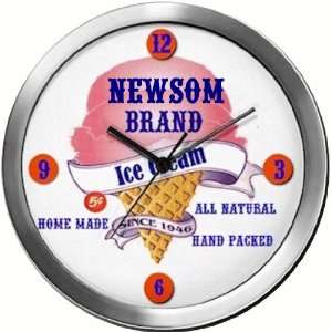  NEWSOM 14 Inch Ice Cream Metal Clock Quartz Movement 