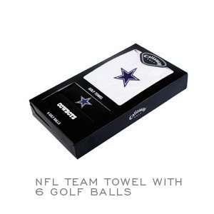   Cowboys Callaway Golf Ball and Towel Gift Set