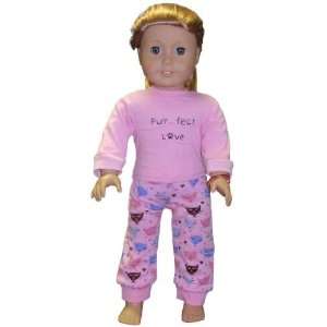  Toy PurrFect American Girl doll clothes PJs Toys & Games