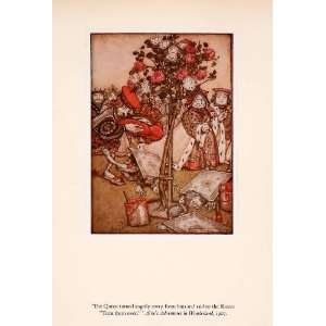  1960 Tipped In Print Arthur Rackham Fairytale Art Alice 