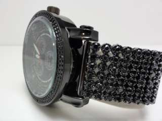Techno Royal 2Row Bezel Diamond Watch+6 Row Custom Band  