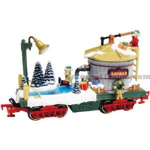   Holiday Skating Water Tank Car (w/2 pieces of track): Toys & Games