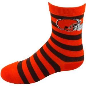   Browns Toddler Brown Orange Striped Rugby Socks