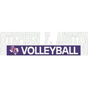  Austin State Lumberjacks Decal Volleyball On Purpl Sports 