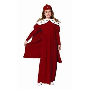  Royal Queen w/ Cape   Red Velvet Costume: Toys & Games
