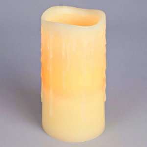   Inch Wax 1500 Hour Wavy Edge Drip Flameless LED Cande: Home & Kitchen