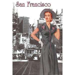   Buyenlarge San Francisco Walking Dress II 20x30 poster: Home & Kitchen