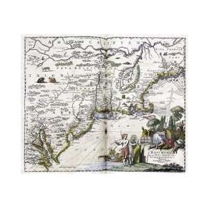 John Ogilby   Map Of The New World Giclee:  Home & Kitchen