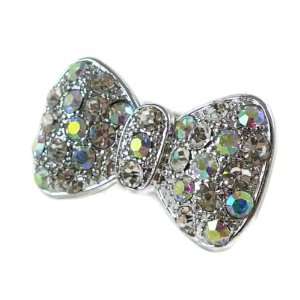  Stretchy Rhinestone Bow Ring: Jewelry