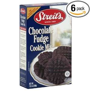 Streits Chocolate FudgeCookie Mix 10.50 Ounce (Pack of 6):  