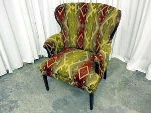 Vintage Channel Back Wing Chair New Upholstery Extra Nice Show Room 