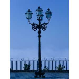  Piazza iX Aprile Streetlamp with Fog, Taormina, Sicily 