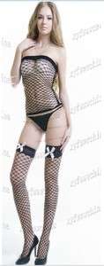 Sexy fishnet bodysuit and stockings  