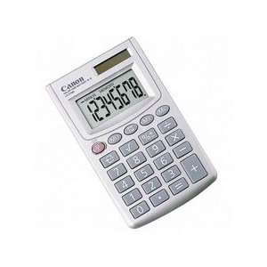  Canon USA : 8 Digit Calculator,Dual Power,2 7/8x3 15/16 