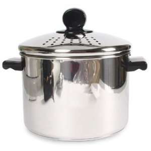   Classic Stainless Stock Pot with Strainer Lid 8 Qt.: Kitchen & Dining