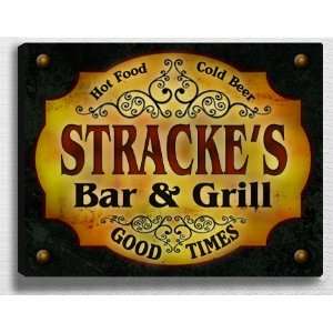  Strackes Bar & Grill 14 x 11 Collectible Stretched 